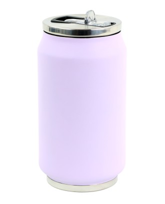 Cutie izoterma cu pai, 280ml, model pastel lavander - YOKO DESIGN